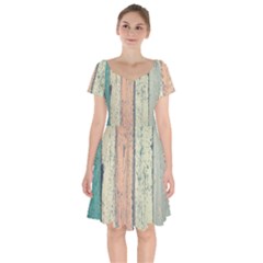 Hardwood Short Sleeve Bardot Dress by artworkshop