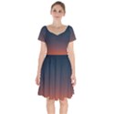 Sky gradient Short Sleeve Bardot Dress View1