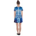 Water Blue wallpaper Drop Hem Mini Chiffon Dress View2