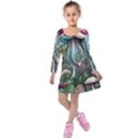 Craft Mushroom Kids  Long Sleeve Velvet Dress View1