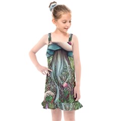 Craft Mushroom Kids  Overall Dress by GardenOfOphir