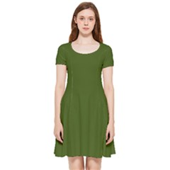 Juniper Green	 - 	inside Out Cap Sleeve Dress by ColorfulDresses