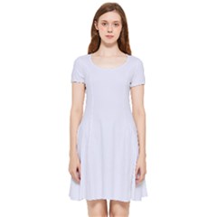 Soft Lavender Purple	 - 	inside Out Cap Sleeve Dress by ColorfulDresses