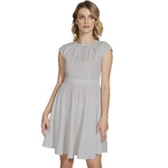 Grey Goose	 - 	cap Sleeve High Waist Dress by ColorfulDresses