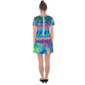 Liquid Art Pattern - Fluid Art Drop Hem Mini Chiffon Dress View2