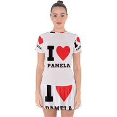 I Love Pamela Drop Hem Mini Chiffon Dress by ilovewhateva