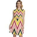 Chevron I Cap Sleeve High Waist Dress View1