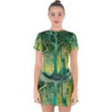 Nature Trees Forest Mystical Forest Jungle Drop Hem Mini Chiffon Dress View1