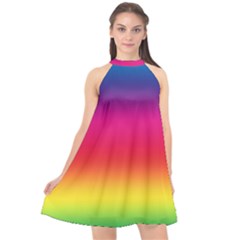 Spectrum Halter Neckline Chiffon Dress  by nateshop