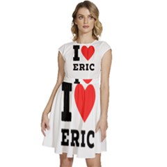 I Love Eric Cap Sleeve High Waist Dress by ilovewhateva