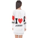 I love jerry Long Sleeve Chiffon Shift Dress  View2