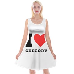 I Love Gregory Reversible Velvet Sleeveless Dress by ilovewhateva