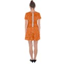 Orange-ellipse Drop Hem Mini Chiffon Dress View2