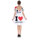 I love jeffrey Short Sleeve Bardot Dress View2