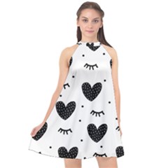 Hearts-57 Halter Neckline Chiffon Dress  by nateshop