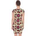 Watermelon Pattern Slices Fruit Capsleeve Drawstring Dress  View2