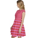 Stripes-striped-design-pattern Cap Sleeve High Waist Dress View2