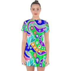 Crazy Pop Art - Doodle Lover   Drop Hem Mini Chiffon Dress by ConteMonfrey