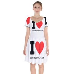 I Love Cosmopolitan  Short Sleeve Bardot Dress by ilovewhateva