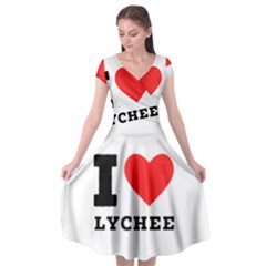 I Love Lychee  Cap Sleeve Wrap Front Dress by ilovewhateva