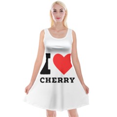 I Love Cherry Reversible Velvet Sleeveless Dress by ilovewhateva