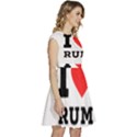 I love rum Cap Sleeve High Waist Dress View3