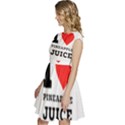 I love pineapple juice Cap Sleeve High Waist Dress View2