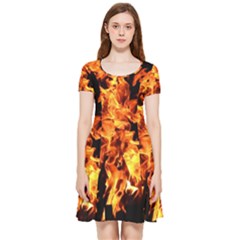 Live Coals Inside Out Cap Sleeve Dress by artworkshop