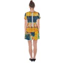 Wall Art Drop Hem Mini Chiffon Dress View2