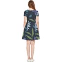 Abstract Floral- Ultra-stead Pantone Fabric Inside Out Cap Sleeve Dress View2