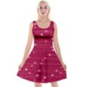 Hearts Valentine Love Background Reversible Velvet Sleeveless Dress View1