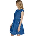 Sky Night Moon Clouds Crescent Cap Sleeve High Waist Dress View2