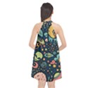 Alien Rocket Space Aesthetic Halter Neckline Chiffon Dress  View2