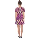 Cute Glitter Aztec Design Drop Hem Mini Chiffon Dress View2