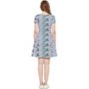 Fishes Pattern Background Theme Inside Out Cap Sleeve Dress View4