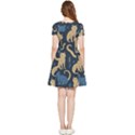 Cat Pattern Animal Inside Out Cap Sleeve Dress View2