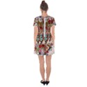 Valentine s Day Heart Artistic Psychedelic Drop Hem Mini Chiffon Dress View2