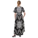 Mandala Calming Coloring Page Front Wrap High Low Dress View2