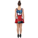 Red House Dog Cartoon Starry Night Inside Out Casual Dress View4