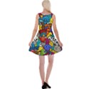 Graffiti Characters Seamless Pattern Reversible Velvet Sleeveless Dress View2