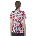 Background Vector Texture Christmas Winter Pattern Seamless Women s Sport Mesh T-Shirt View2