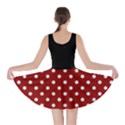 Red Polka Dots Skirt Black Skater Dress View2