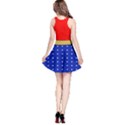 American Patriot Red & Blue Super Cosplay Print Sleeveless Dress View2