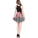 Peony Floral Black Zigzag Sleeveless Skater Dress View2