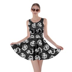 Japanese Dragon Dark Japanese Food Sushi Pattern Skater Dress by CoolDesigns