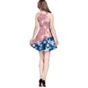 States Stars Blue Water with Pattern Tree Japanese Cherry Blossom Sleeveless Skater Dress View2