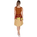 Chocolate Melt Brown Lollipop Candy Macaroon Cupcake Donut Knee Length Skater Dress With Pockets View4