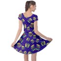 Navy Hamburger  Cap Sleeve Dress View2