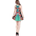 Spring Floral Teal Slim Print Sleeveless Dress View2