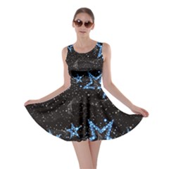 Bling Shine Stars Black Skater Dress by CoolDesigns